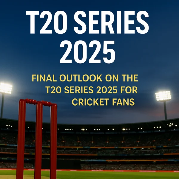 T20 Series 2025 final outlook cricket stadium image with floodlights and match atmosphere