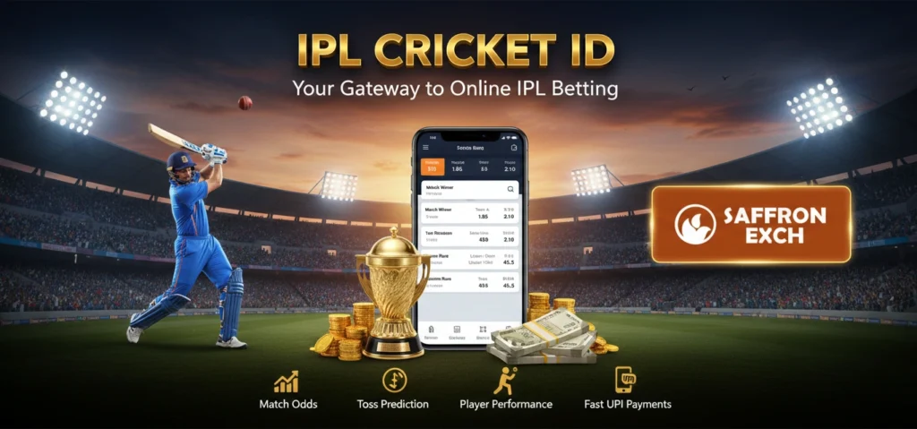 IPL Cricket ID on Saffron Exch for online IPL betting with live match odds and fast UPI payments