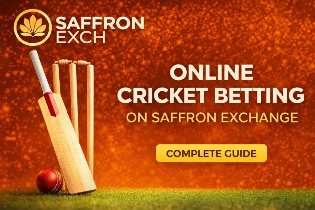 Online cricket betting guide on Saffron Exchange with live odds and secure betting