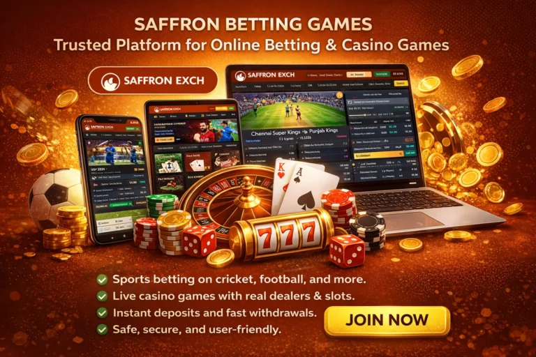 Saffron Betting Games online betting and casino platform interface