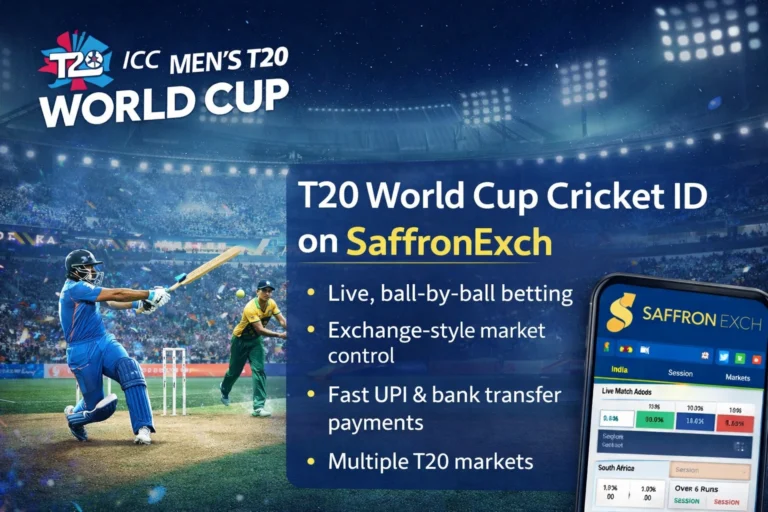 T20 World Cup Cricket ID on SaffronExch live betting platform