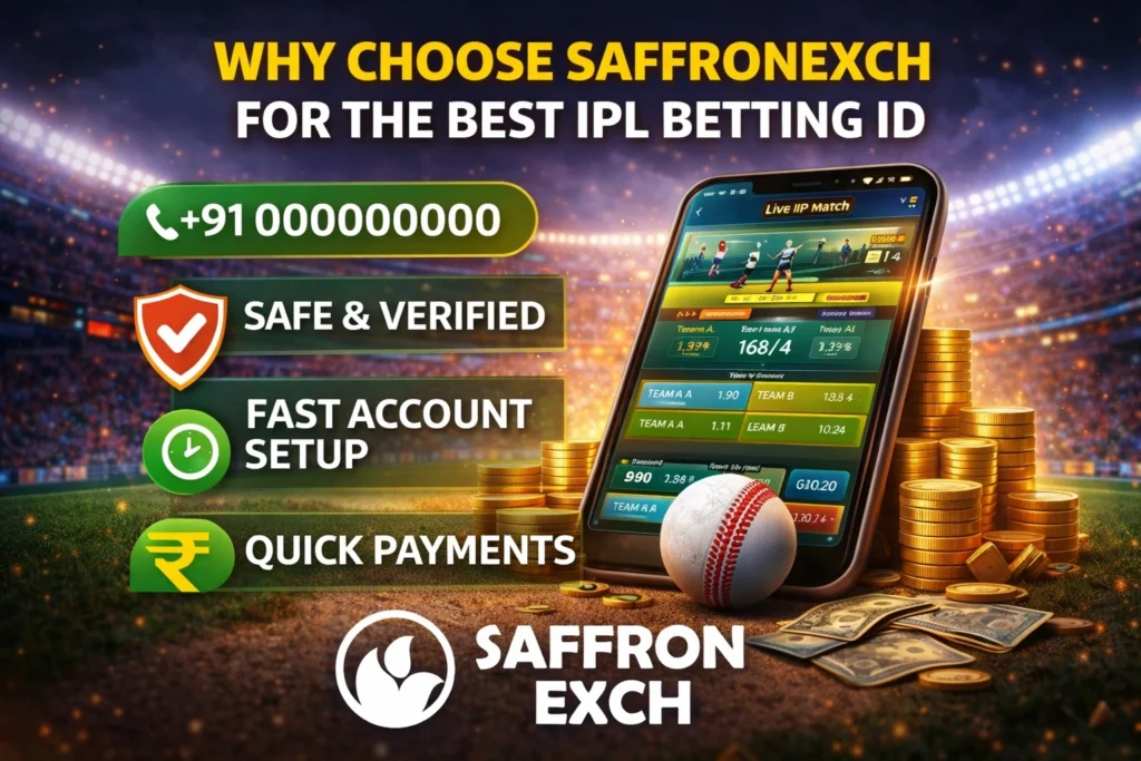 Why choose SaffronExch for Best IPL Betting ID with live betting app, secure platform and fast payments