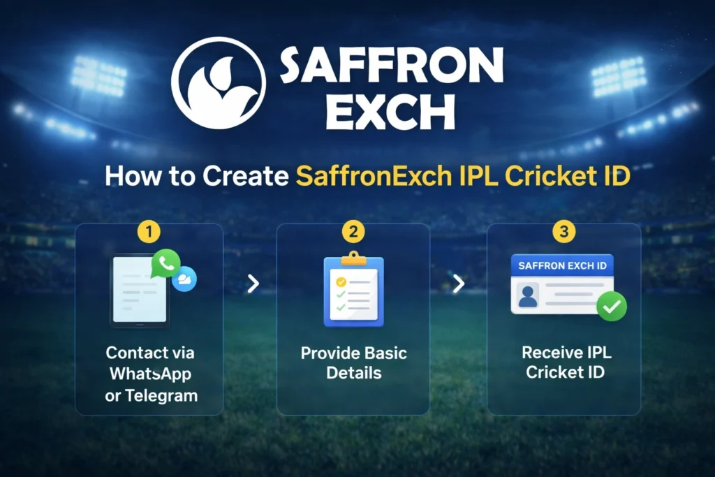 How to create SaffronExch IPL Cricket ID step by step using WhatsApp Telegram and instant activation process